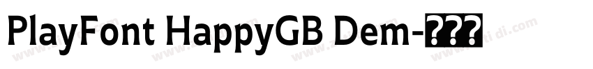 PlayFont HappyGB Dem字体转换